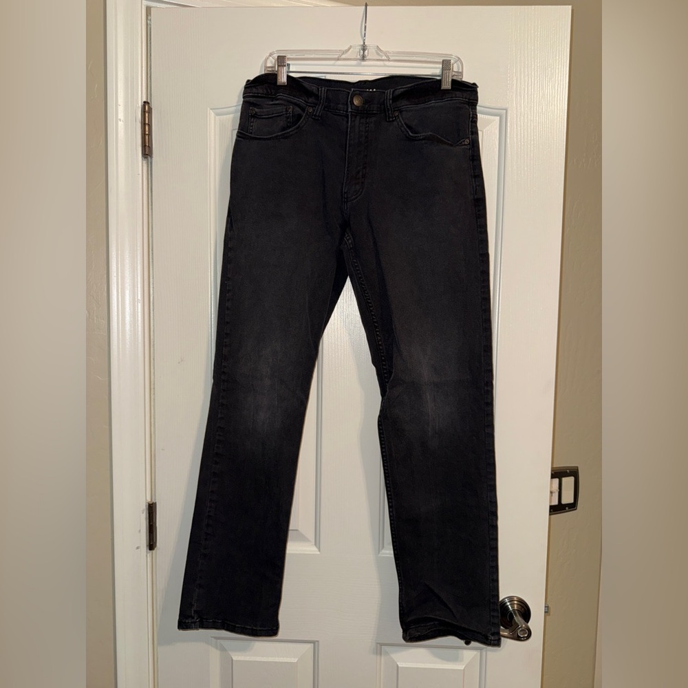 Sonoma Men's Dark Gray/Faded Black  Straight Jeans
